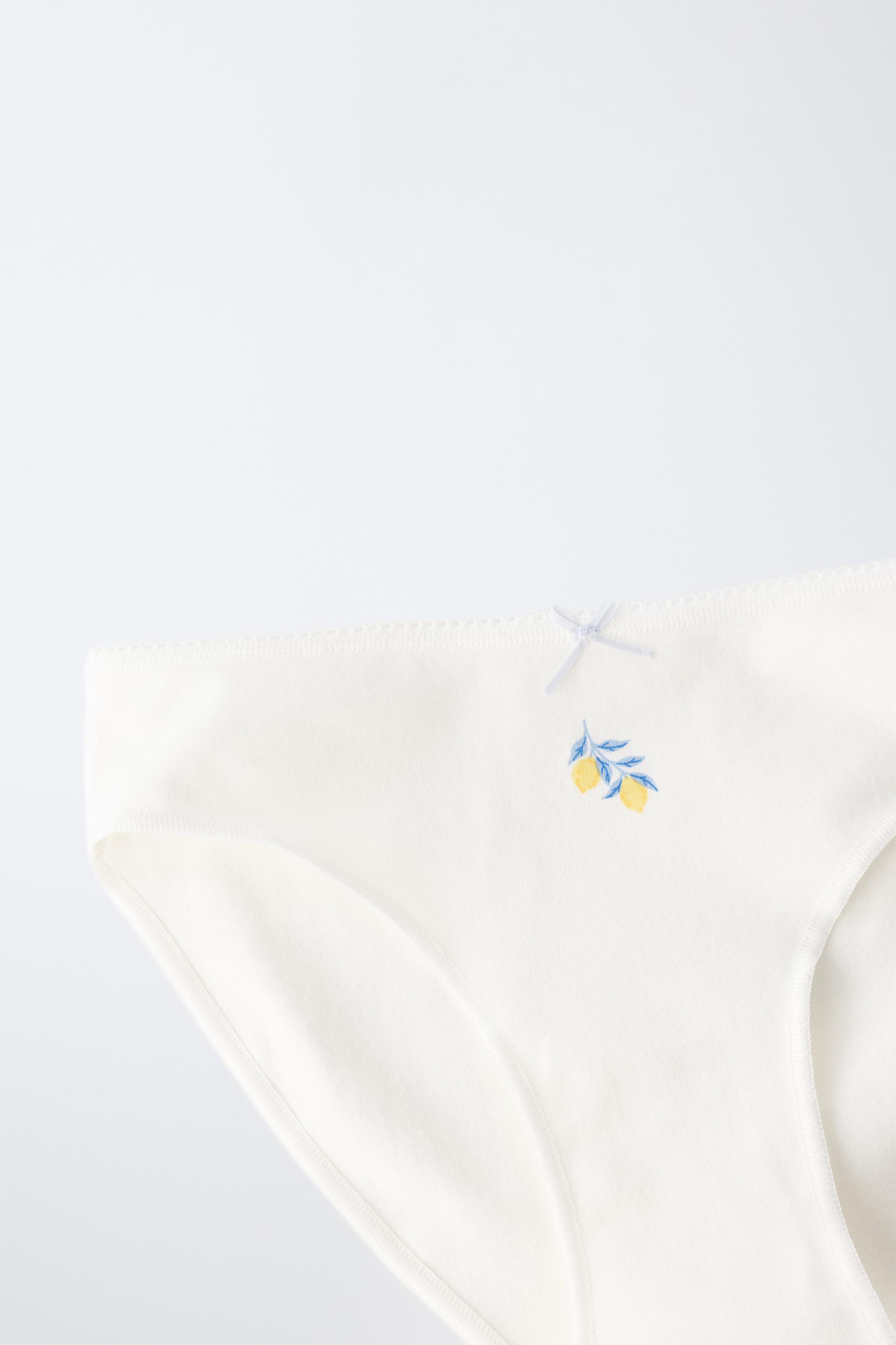 6-14 ANS/ LOT DE SIX CULOTTES CITRONS